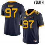 Youth West Virginia Mountaineers NCAA #97 Brayden Dudley Navy Authentic Nike Stitched College Football Jersey GY15F76IY